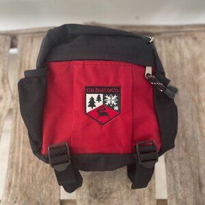 Retro G.H. Bass & Co. Red & Black Colorblock Belt Bag/Pouch (NWOT)